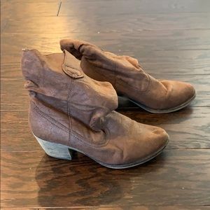 Brown booties
